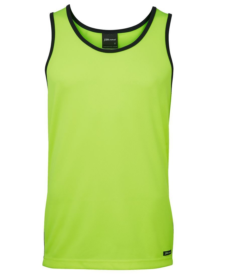 Hi Vis Contrast Singlet | Workwear