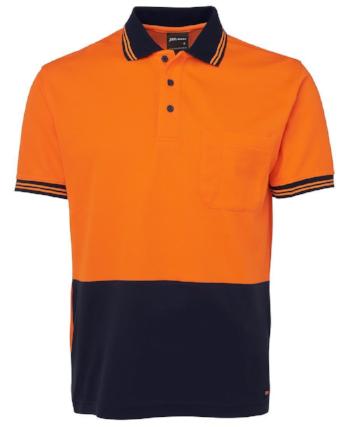 6HPS JB's Hi Vis S/S Cotton Back Polo