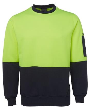 Hi Vis Fleecy Crew Jumper | Workwear