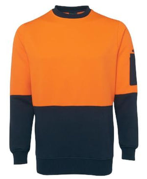 Hi Vis Fleecy Crew Jumper | Workwear