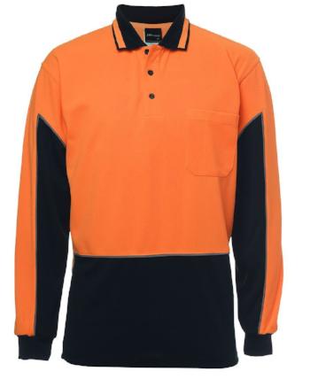 Hi Vis Long Sleeve Gap Polo | Workwear