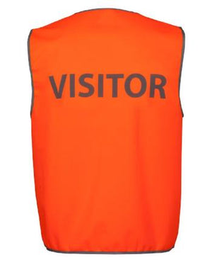 6HVS7 JB's Hi Vis Safety Vest "Visitor"