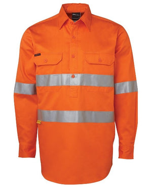 Hi Vis Long Sleeve Day Night Close Front Shirt | Workwear