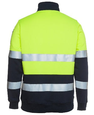 JBs Hi Vis Half Zip Day Night Fleecy Jumper | Hi-Vis Workwear