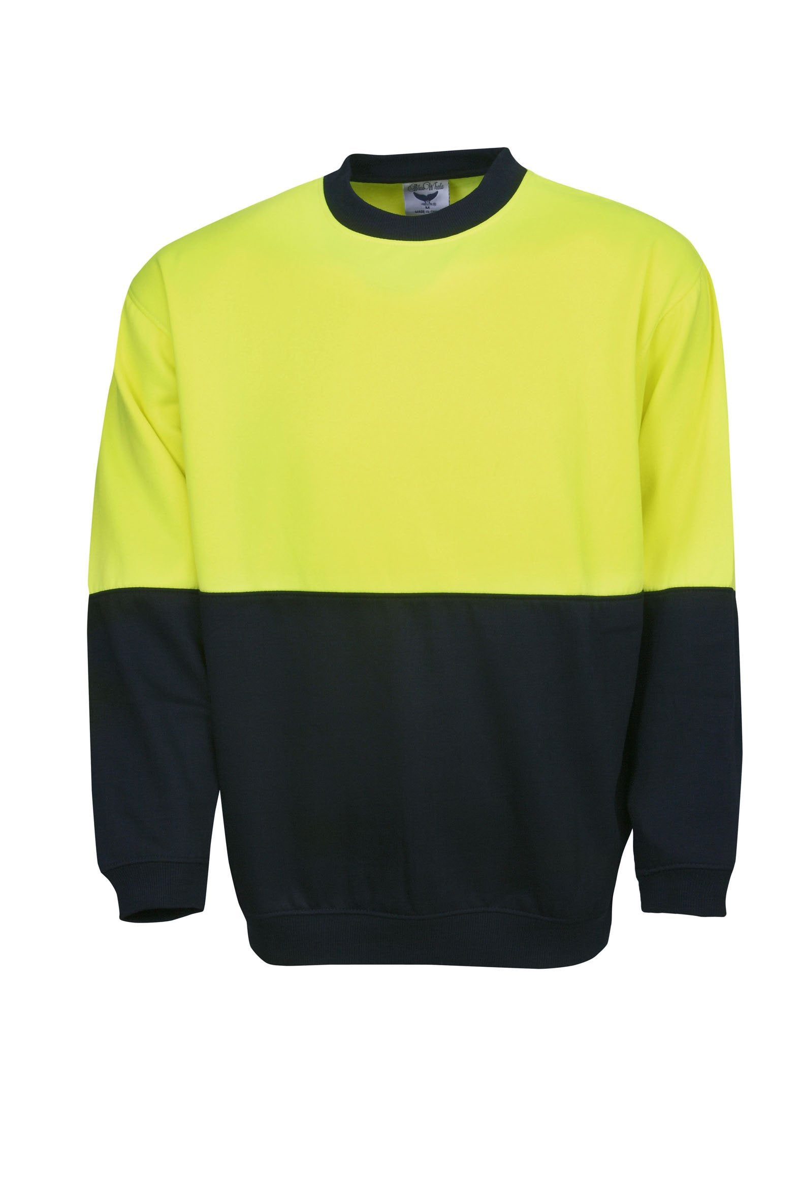 F81 Hi Vis Crew Neck Fleecy Sweat - Safe-T-Rex Workwear Pty Ltd