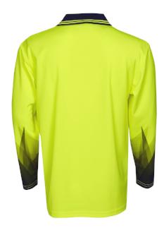 Hi Vis Long Sleeve Triangular Polo | Workwear