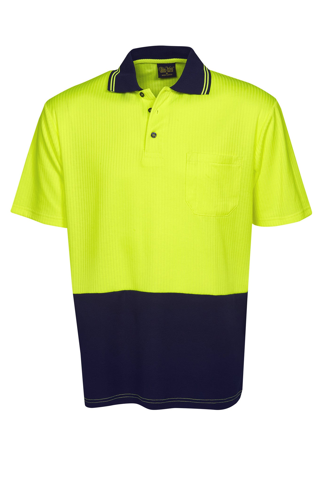 Hi Vis Drop Needle Cotton Back Polo | Workwear