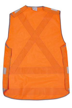 V87 Hi Vis D/N X Rail Pull Apart Vest - Safe-T-Rex Workwear Pty Ltd