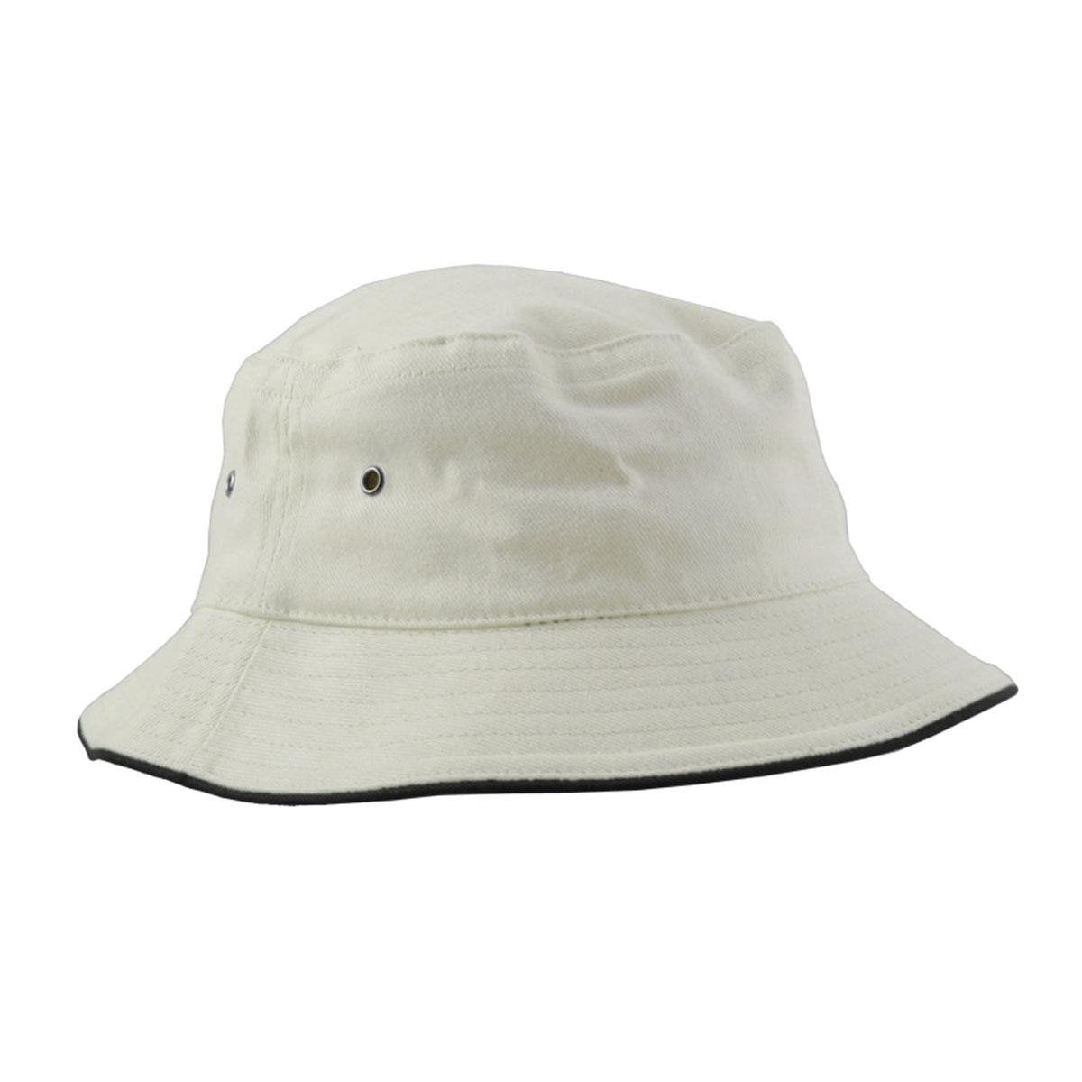 4007 White Painters 8 Pack Sandwich Brim Bucket Hat - Safe-T-Rex Workwear Pty Ltd
