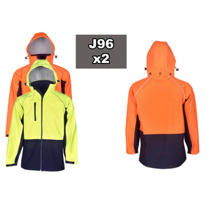 2 Man Hi Vis Pack - 10 x 3563 - 4 x 3823 2x J96 - Printed On Back - Safe-T-Rex Workwear Pty Ltd