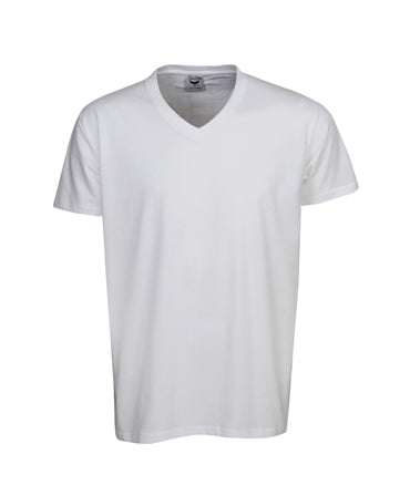 T08 White Painters V Neck Soft-Feel T-Shirt