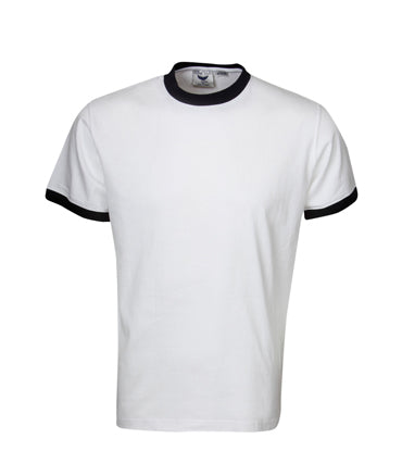 T34 White Painters Slim Fit Ringer T-Shirt - Safe-T-Rex Workwear Pty Ltd